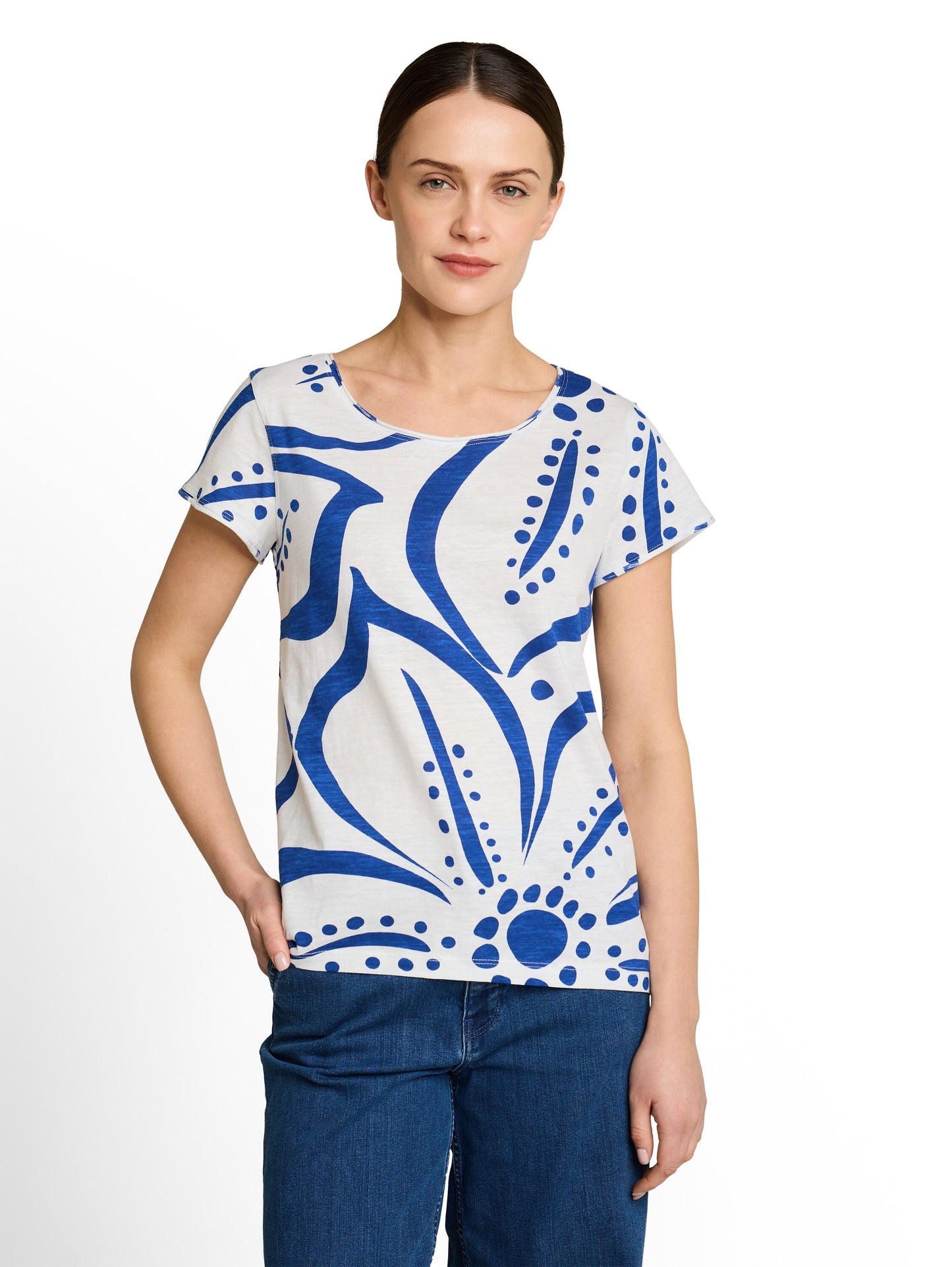 T-shirt slub jersey wide crew - 1050423