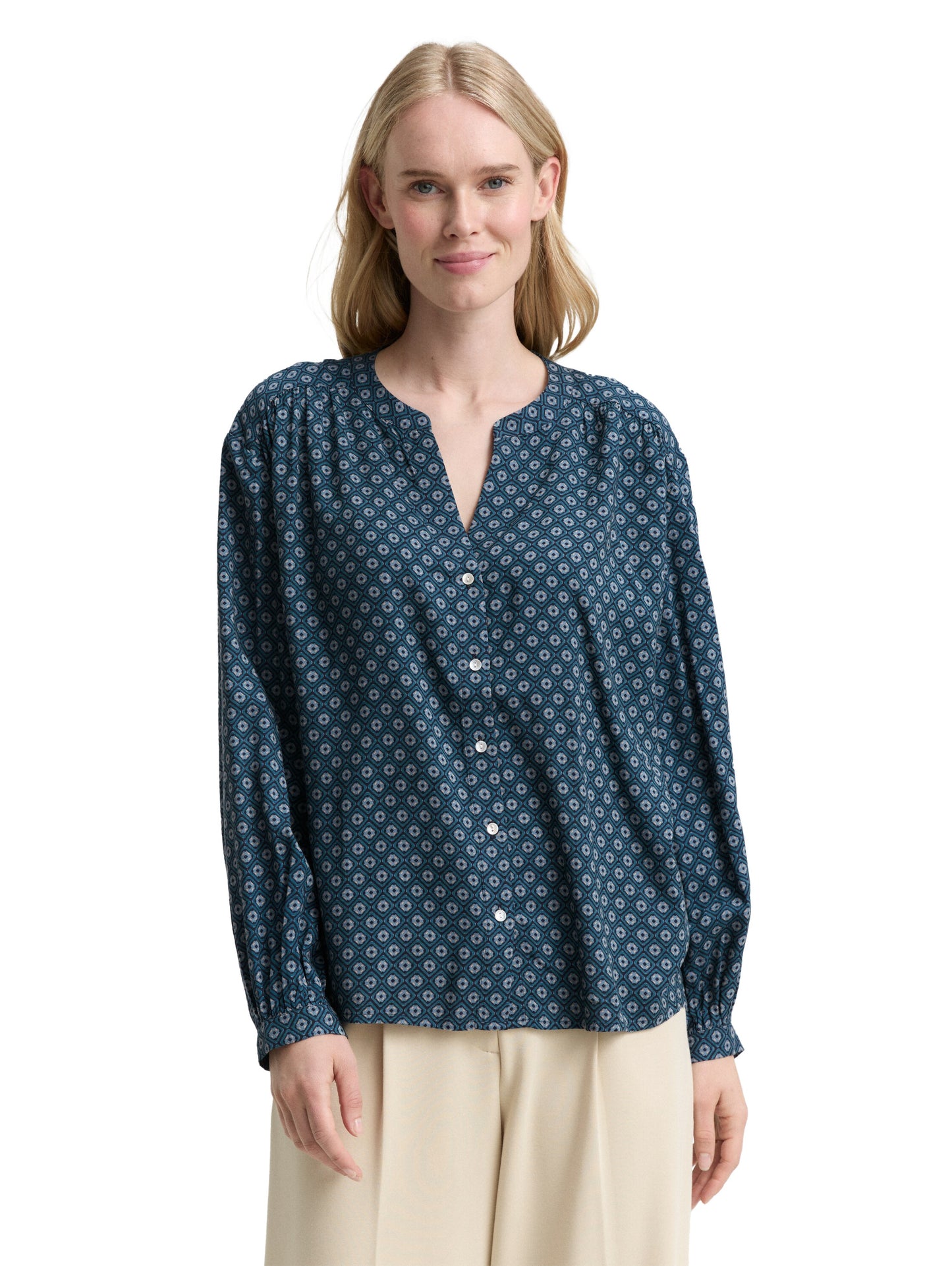 blouse printed longsleeve - 1047584