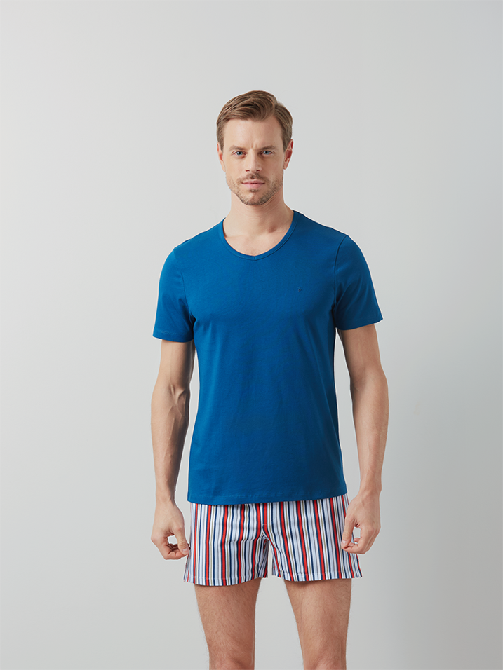 Oberteil Kurzarm V-Neck - 100659522000