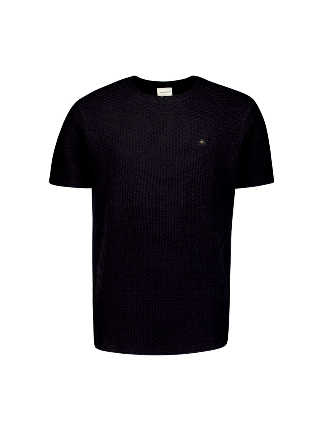 T-Shirt Crewneck Relief Jacquard Bl - 29360791