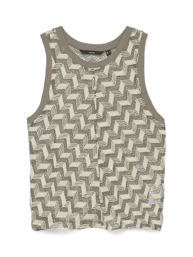 VMTIKKA SL CROCHET TOP JRS GA - 10327092
