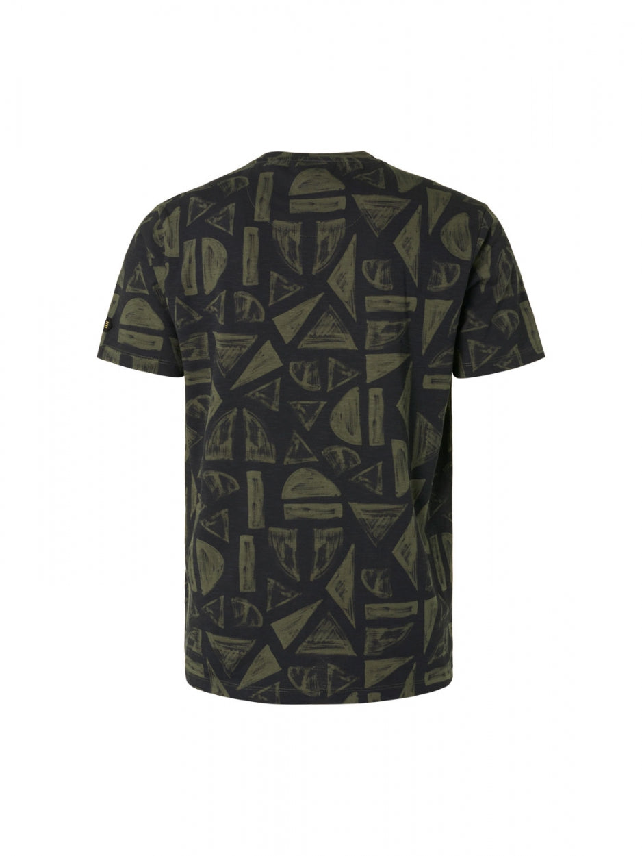 T-Shirt Crewneck Allover Printed Sl - 20350426