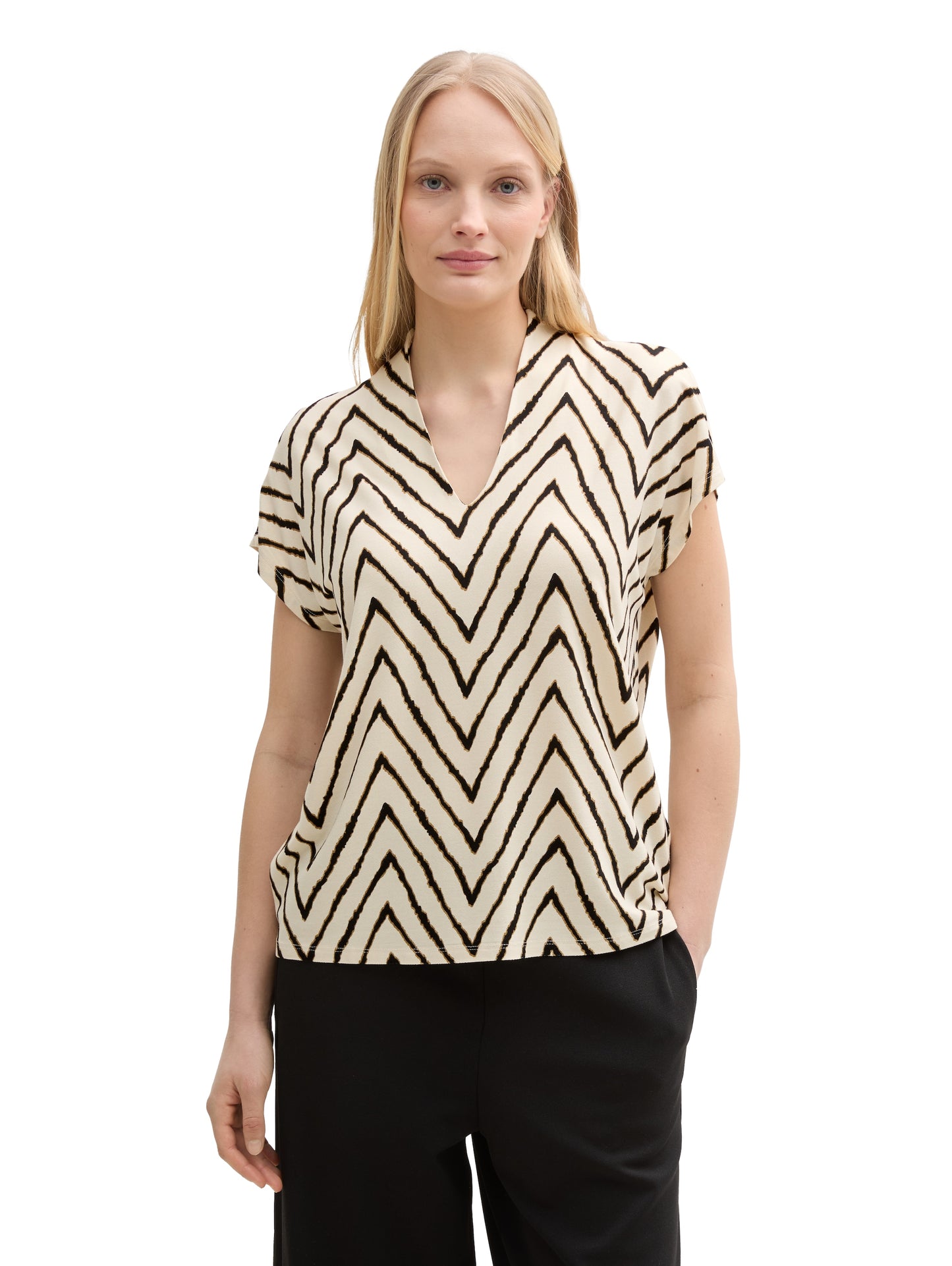 T-shirt alloverprint v-neck - 1047065