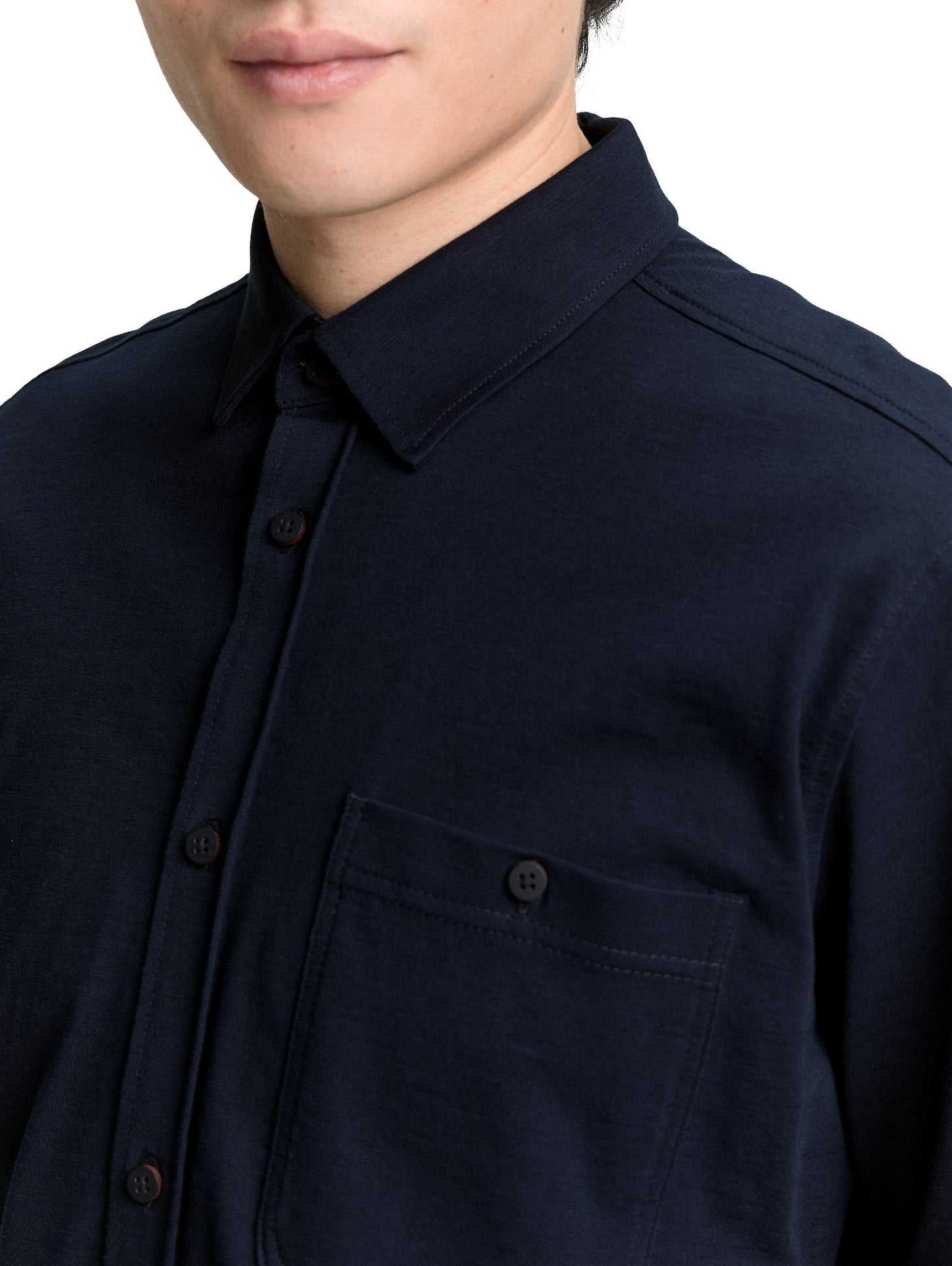 slubyarn jersey shirt - 1048354
