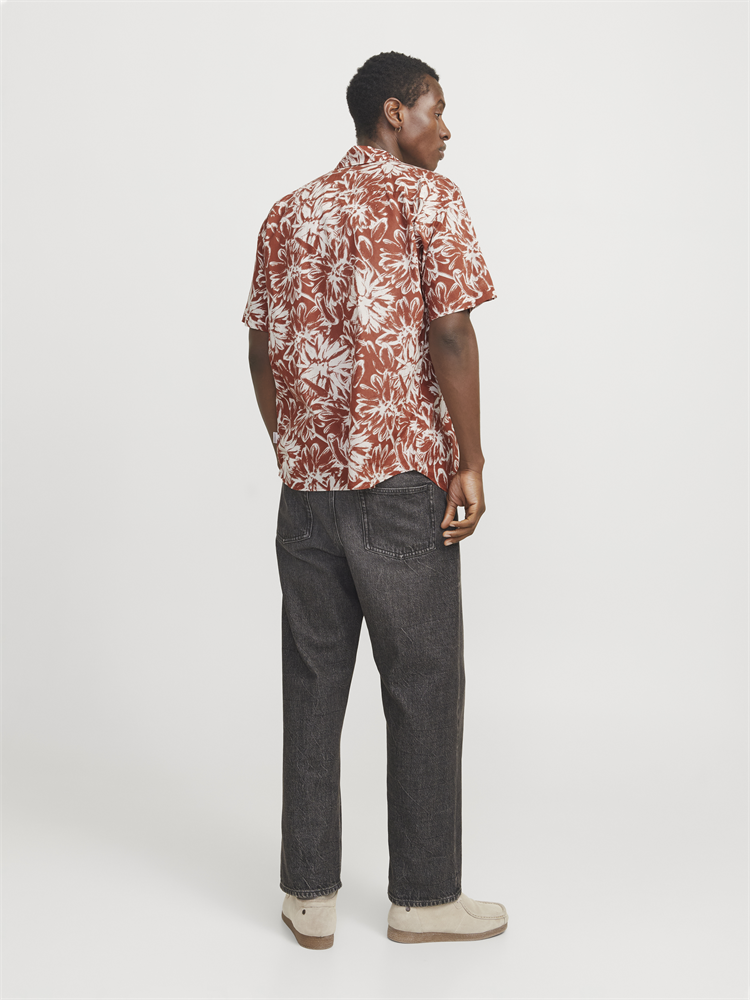 JORJOSHUA SPLIT AOP SHIRT SS LN - 12271089