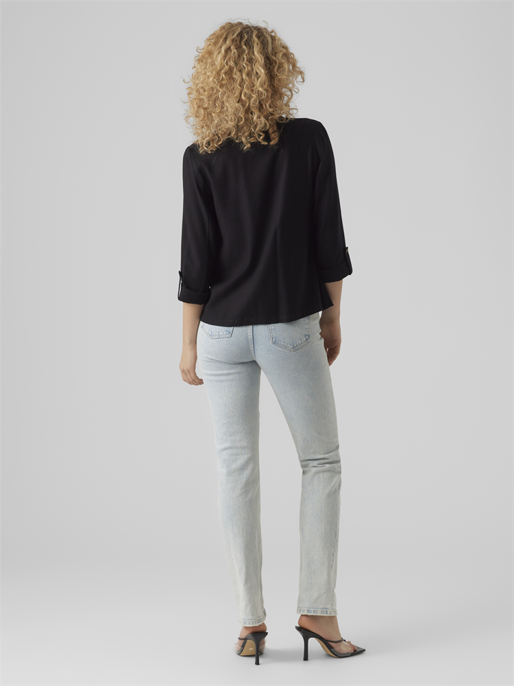 VMJESMILO 3/4 LOOSE BLAZER WVN GA N - 10279700