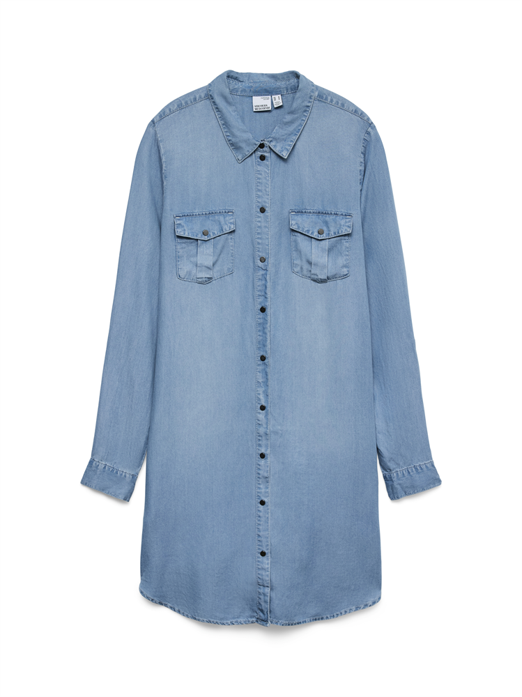 VMSILLA LS SHORT DRESS LT BL GA NOO - 10184172