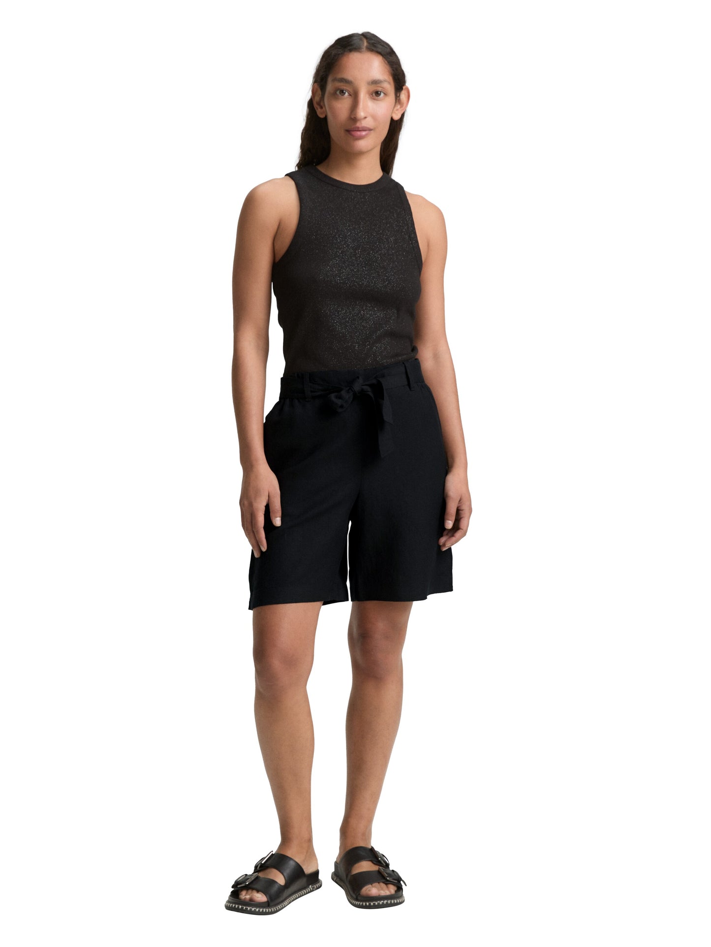 bermuda linen pants - 1046506