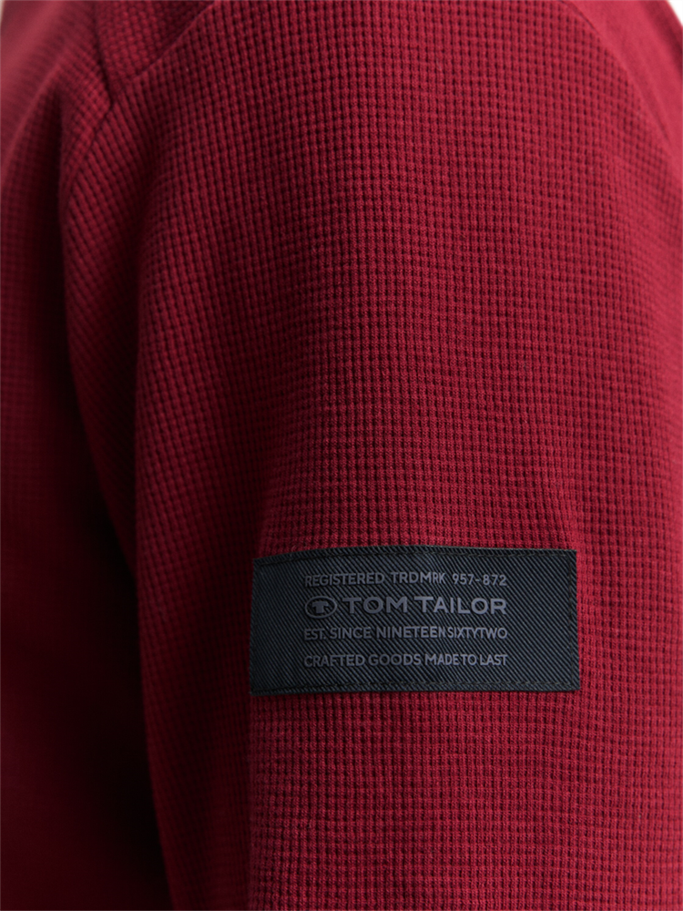 structured longsleeve t-shirt - 1048612