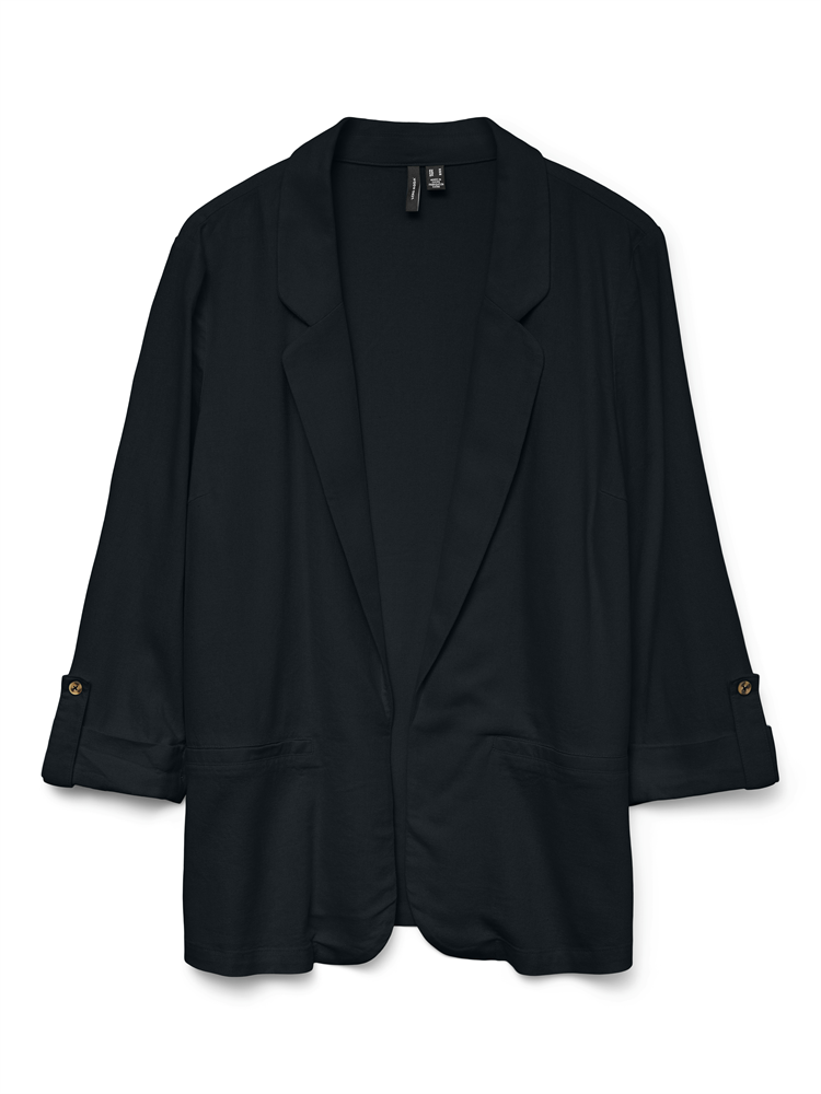VMJESMILO 3/4 LOOSE BLAZER WVN GA N - 10279700