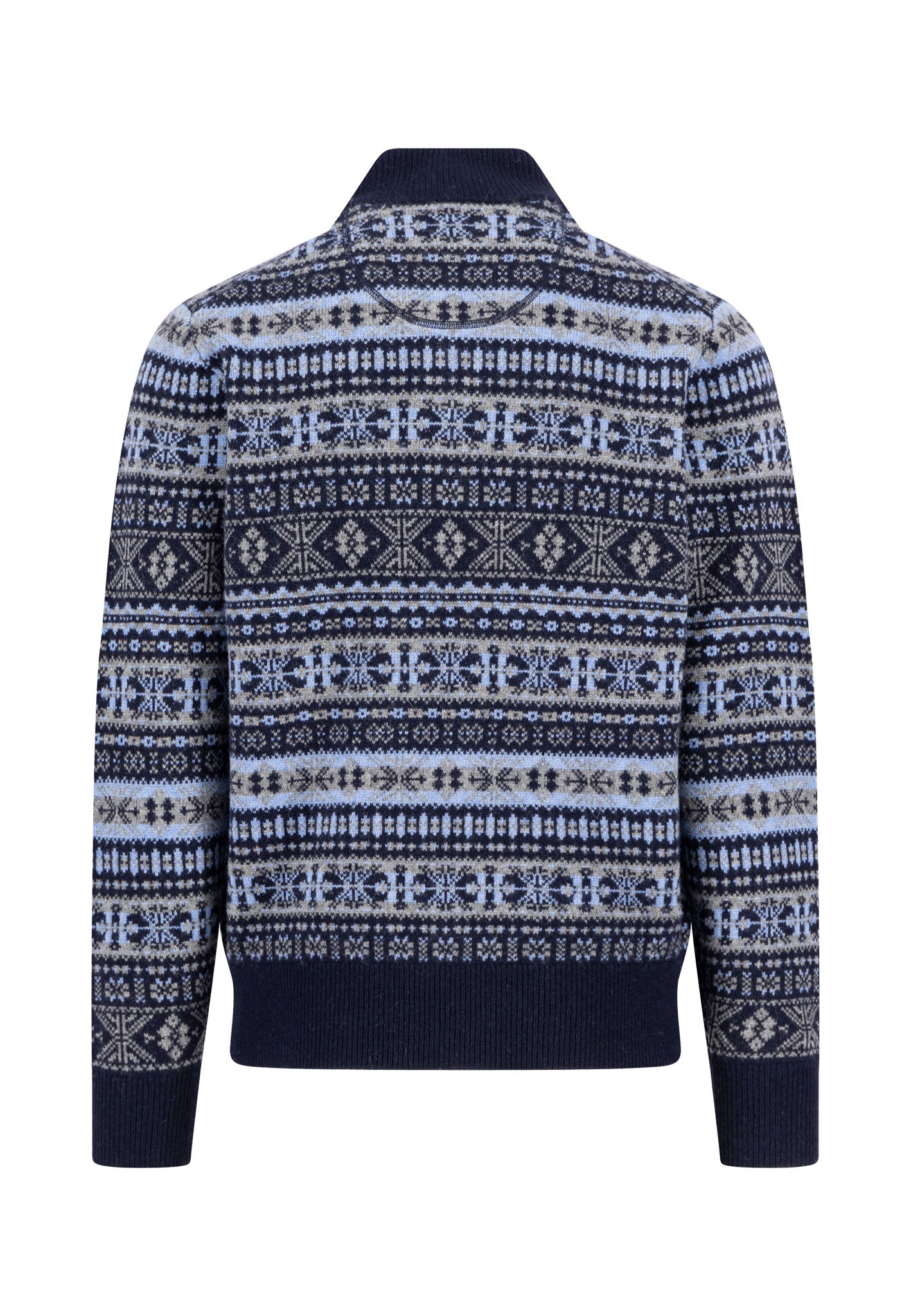 Zip Troyer, Jacquard, Lambswool*RWS - 1510365