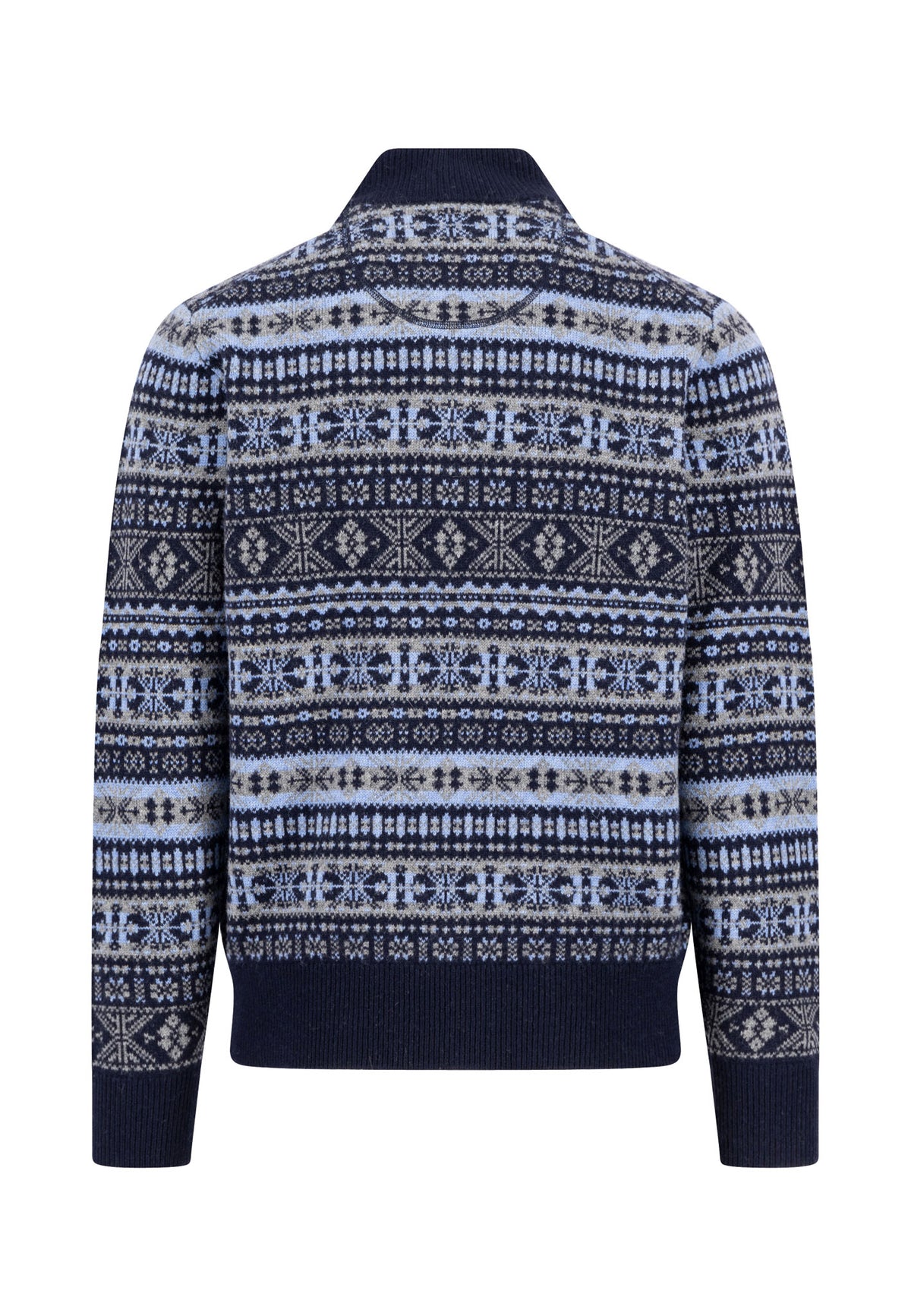 Zip Troyer, Jacquard, Lambswool*RWS - 1510365