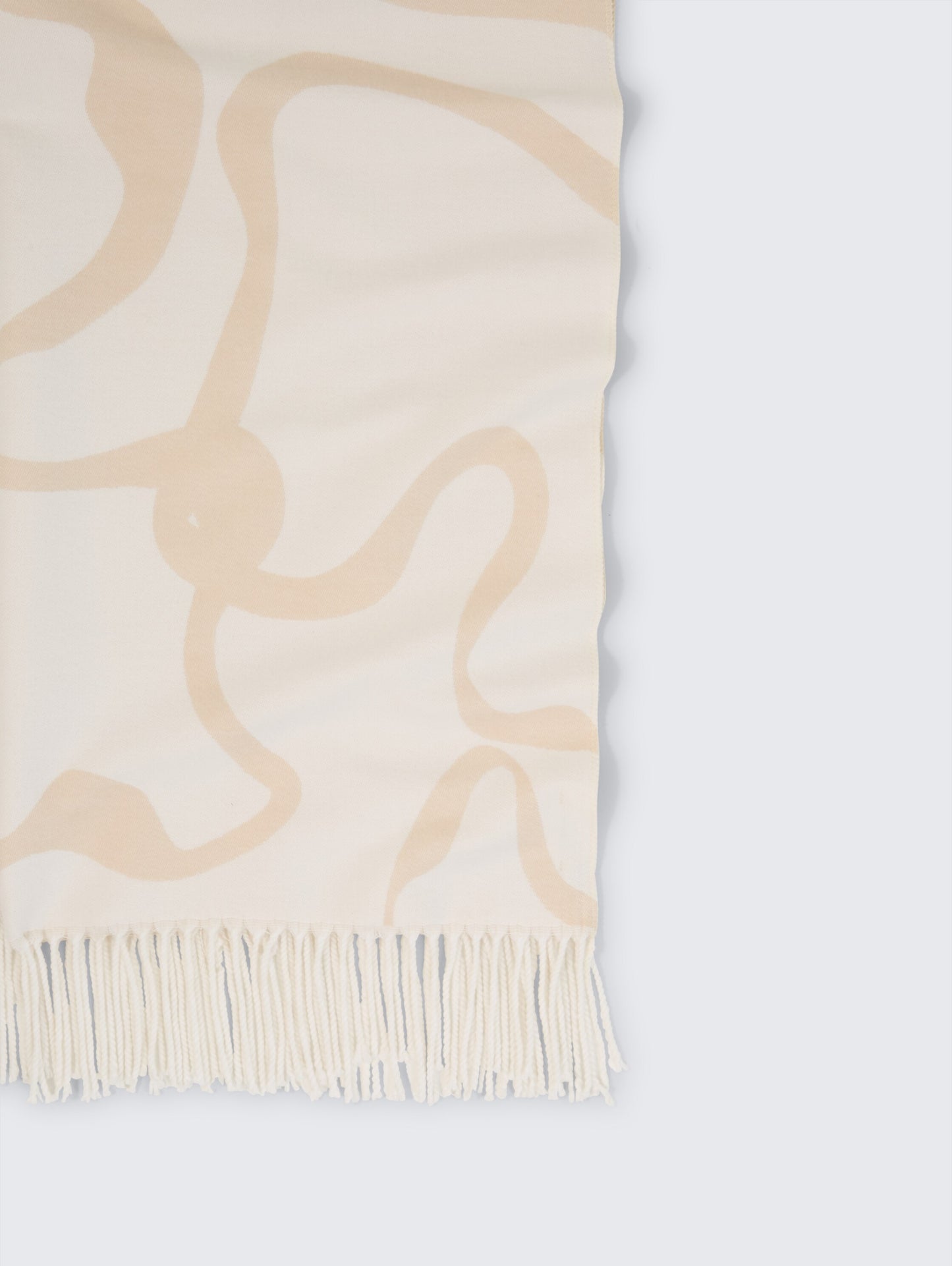 woven scarf with flowers - 1052820