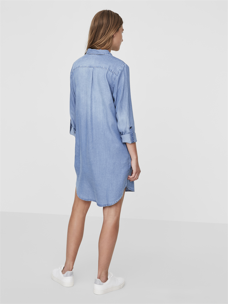 VMSILLA LS SHORT DRESS LT BL GA NOO - 10184172
