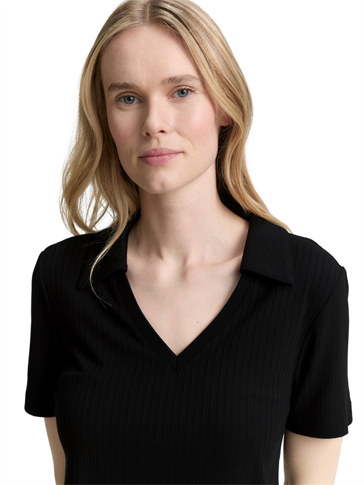 T-shirt rib polo shirt - 1046429