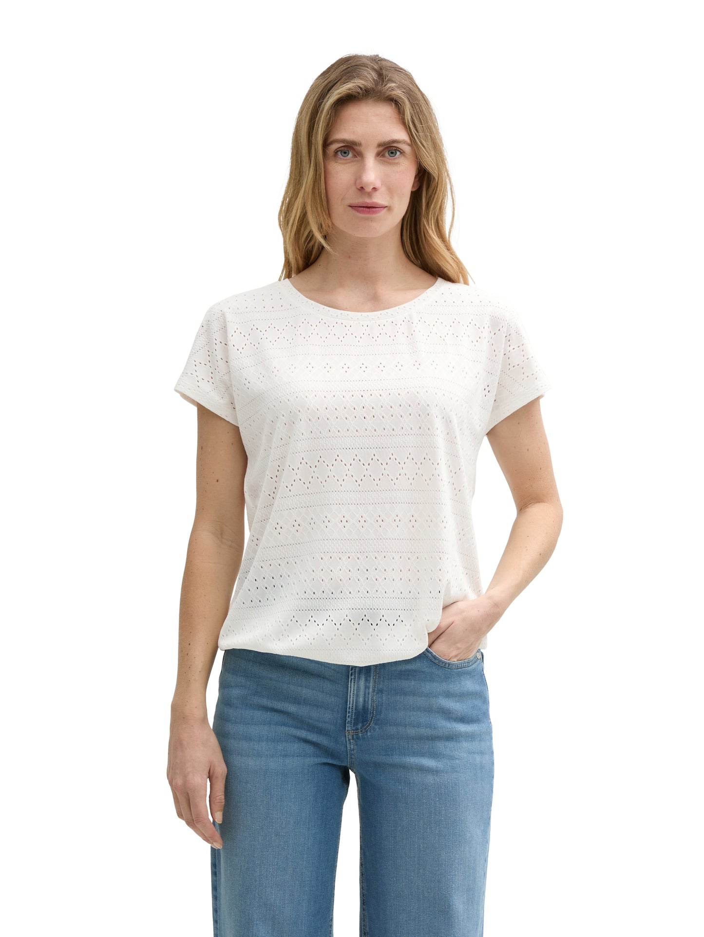 T-shirt ajour crew neck - 1046401