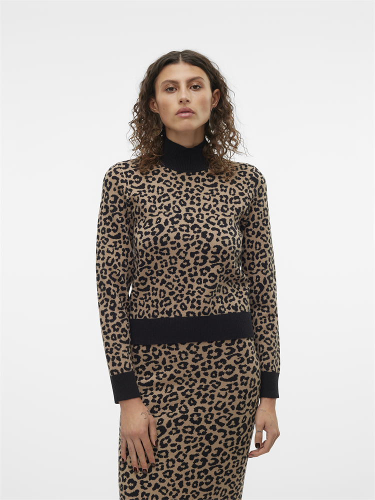 VMARIA ART LS HIGH-NECK PULLOVER GA - 10314509