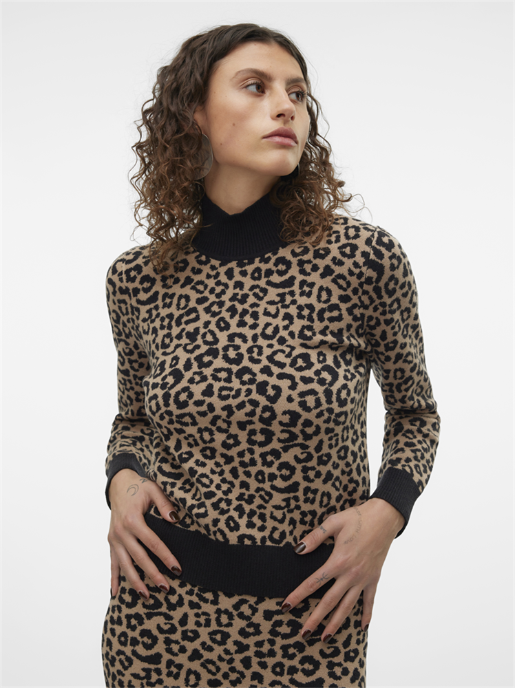 VMARIA ART LS HIGH-NECK PULLOVER GA - 10314509