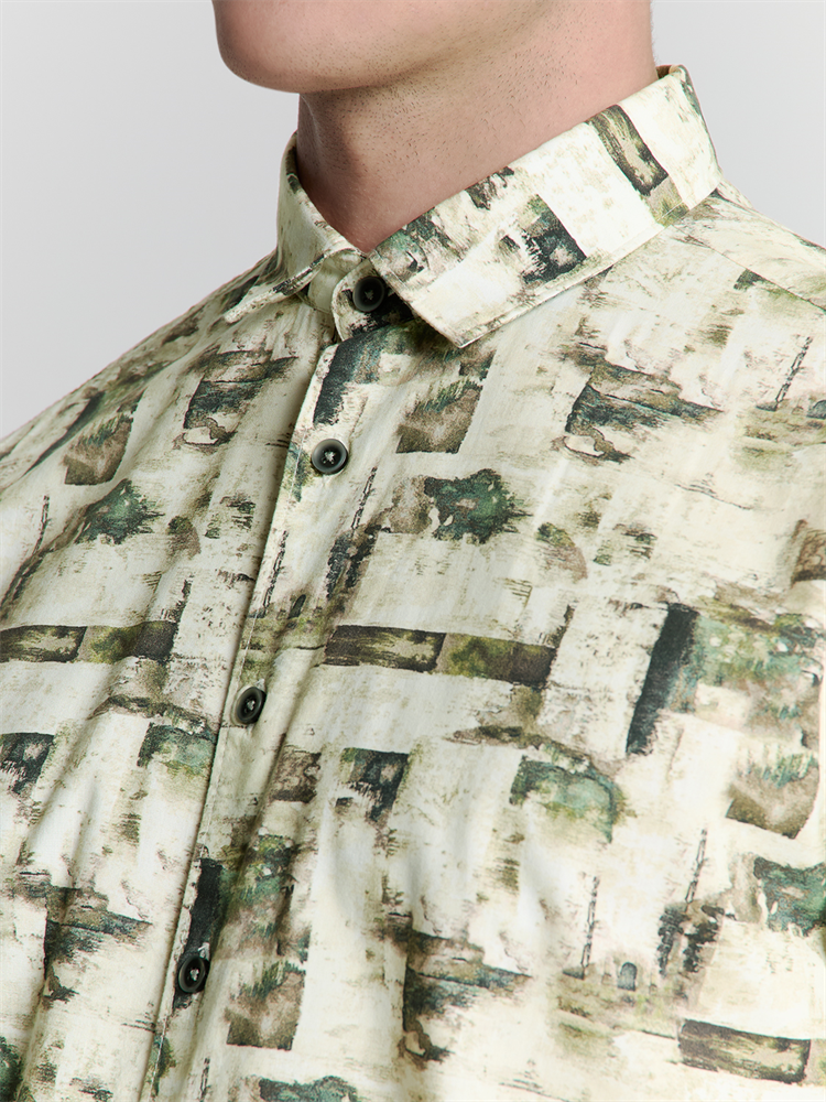 Shirt Short Sleeve Allover Printed - 27490310
