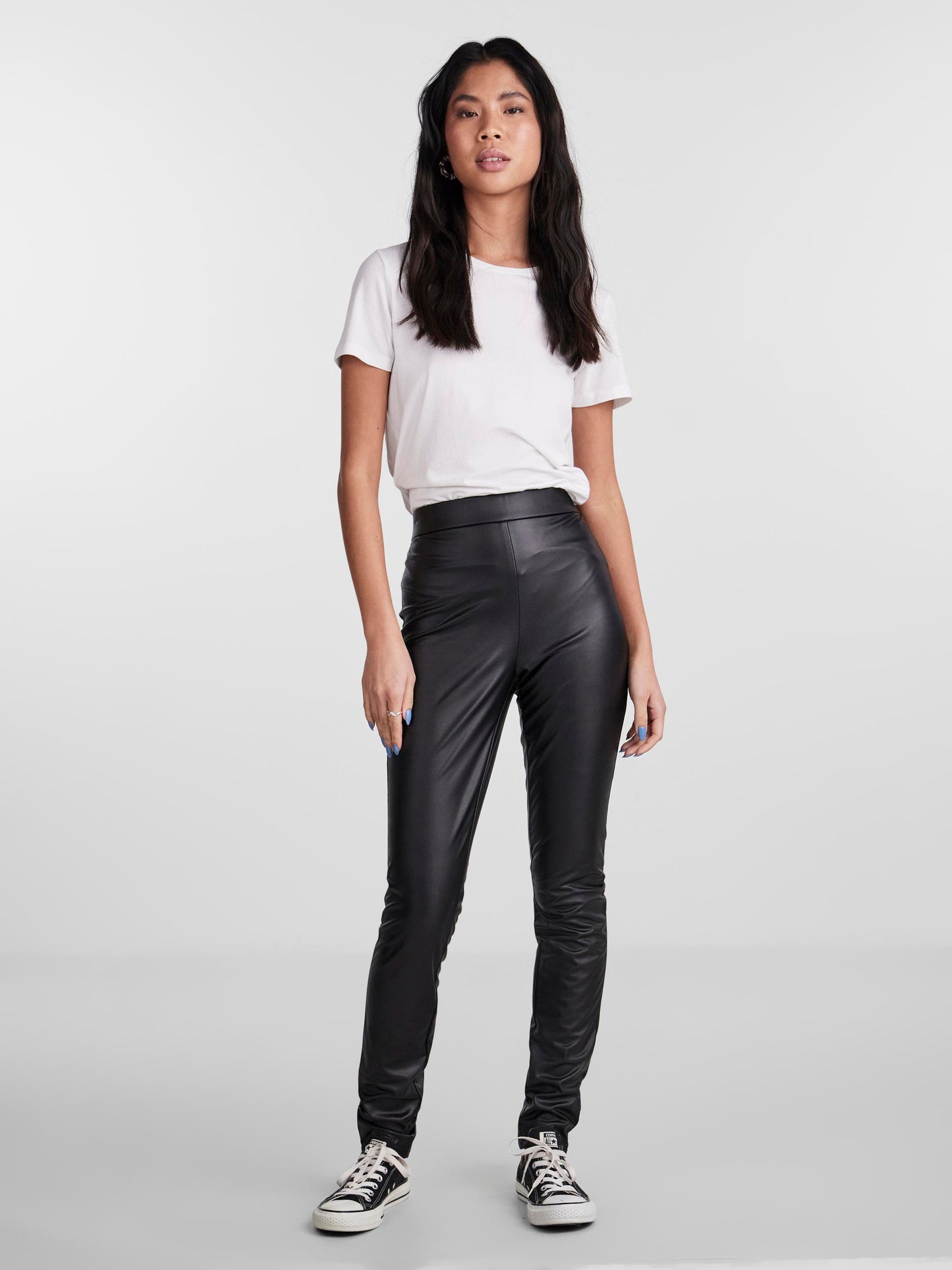 PCSALLIE HW PU LEGGINGS - 17144752