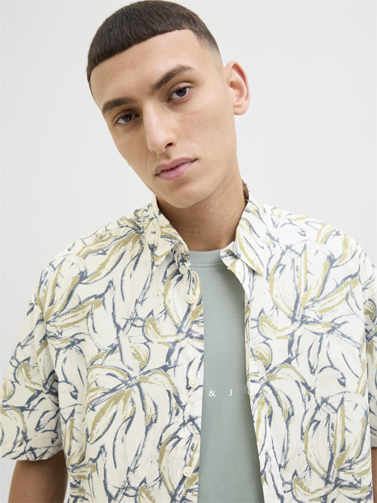 JORJOSHUA SPLIT AOP SHIRT SS LN - 12271089
