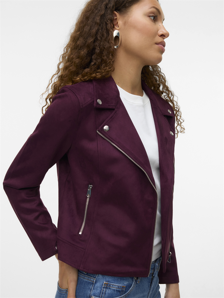 VMJOSE SHORT FAUX SUEDE JACKET GA N - 10300938
