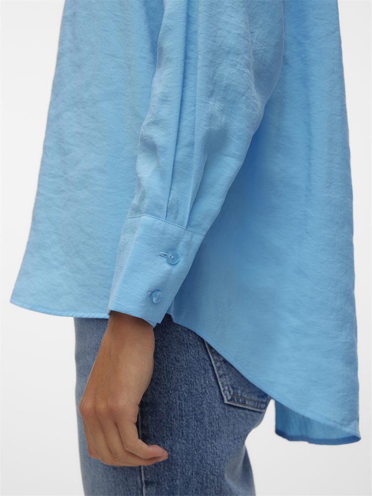 VMQUEENY LS OVERSIZE SHIRT WVN GA N - 10289349