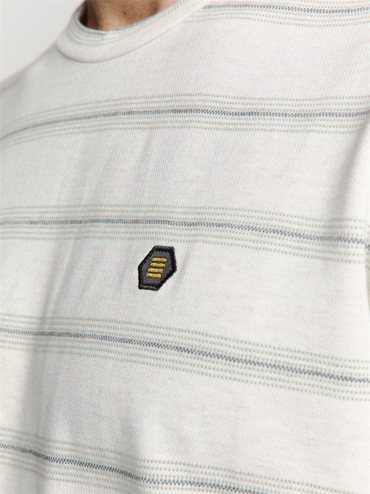 T-Shirt Crewneck Jacquard Stripe - 28350450