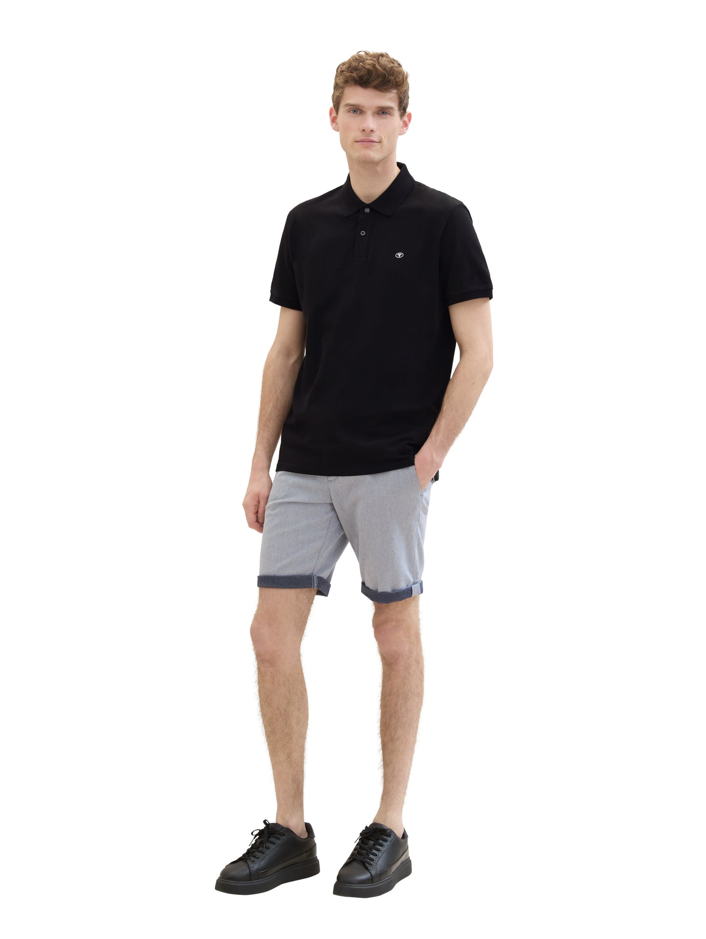 slim chino shorts with belt - 1040224