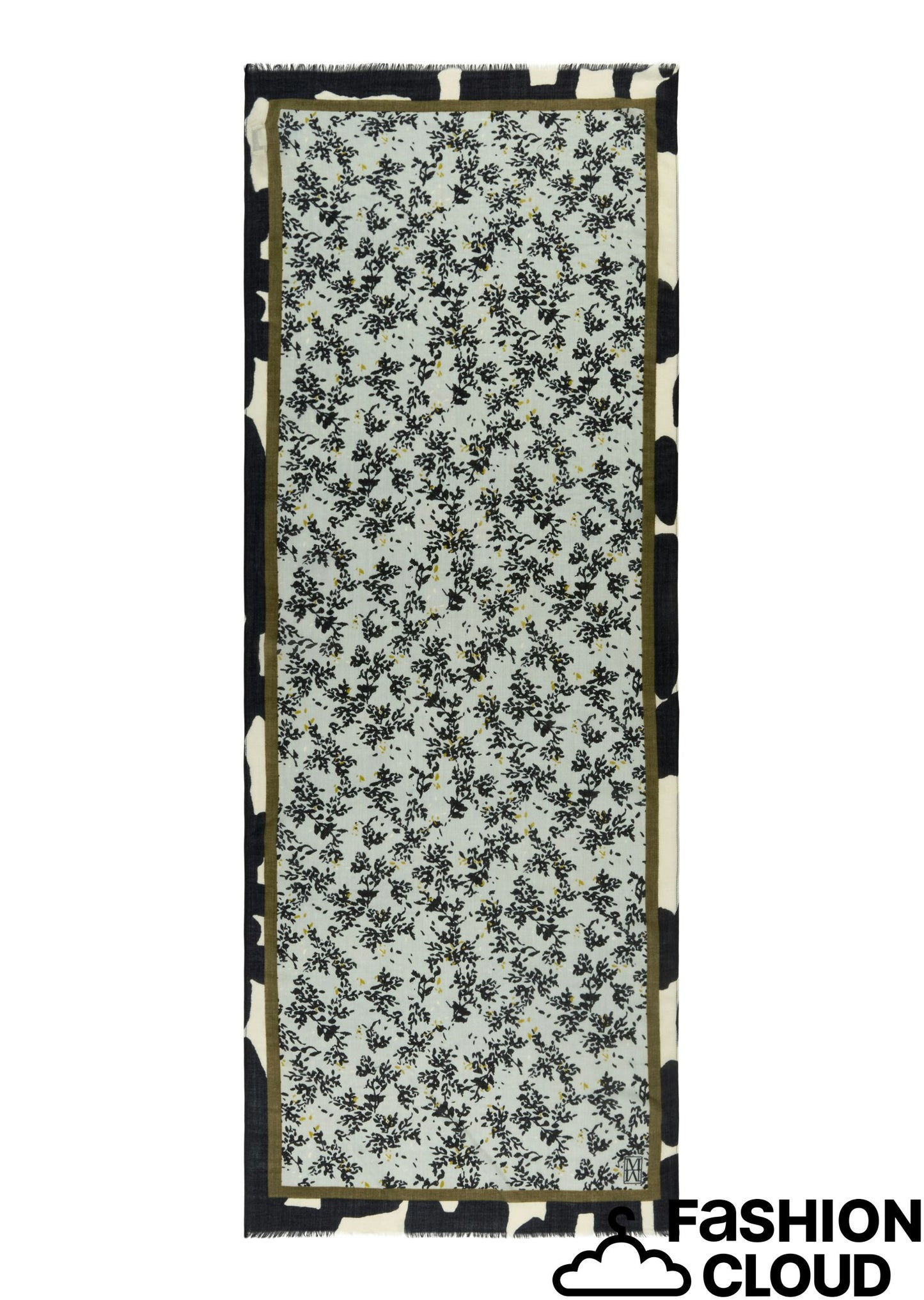 Scarf, printed wool twill, various - 509808602101