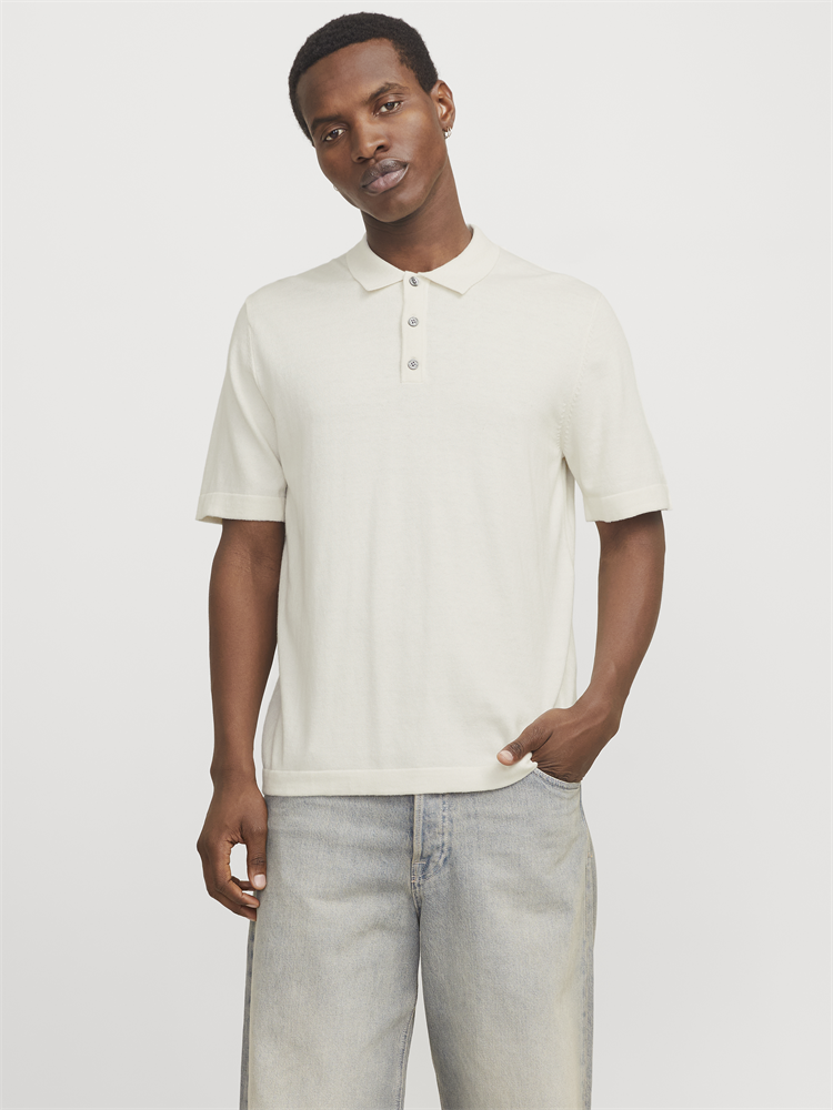 JJEEMIL KNIT RELAXED POLO SS SN - 12268216