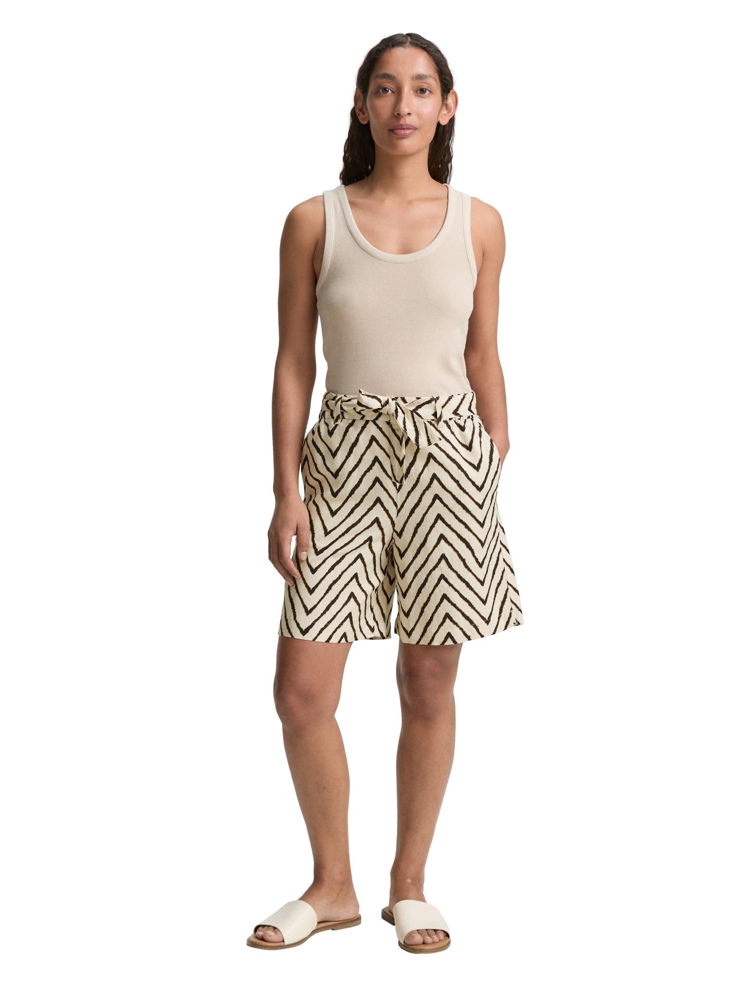 bermuda linen pants - 1046506