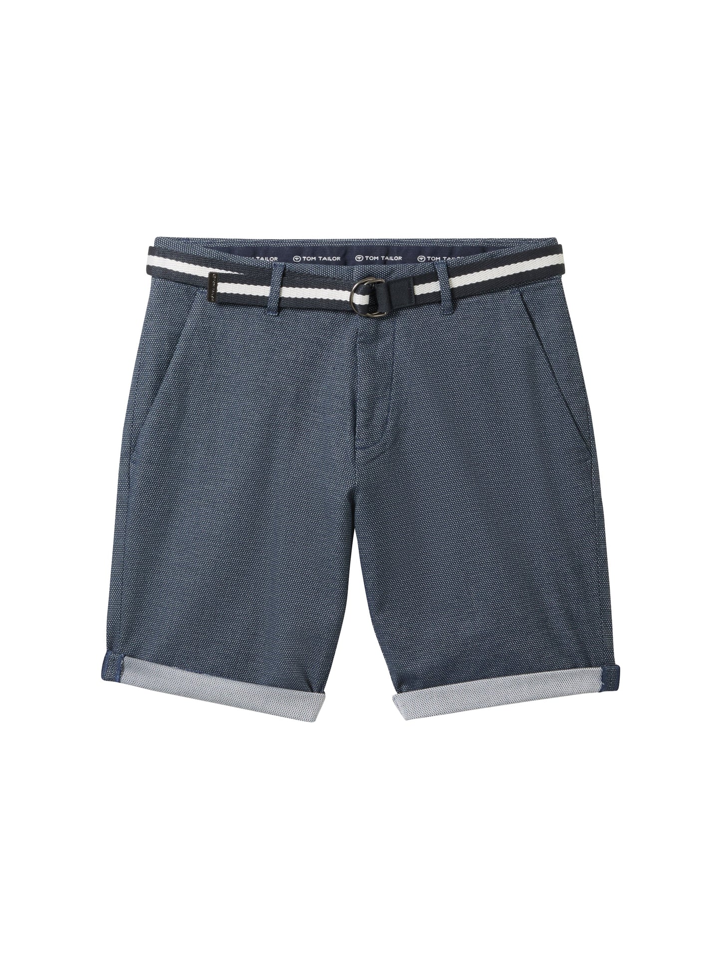 slim chino shorts with belt - 1040224