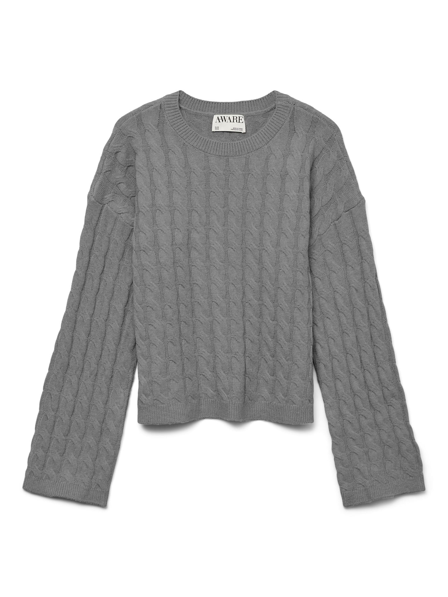 AWLORELLA LS O-NECK KNIT NOOS - 10319710