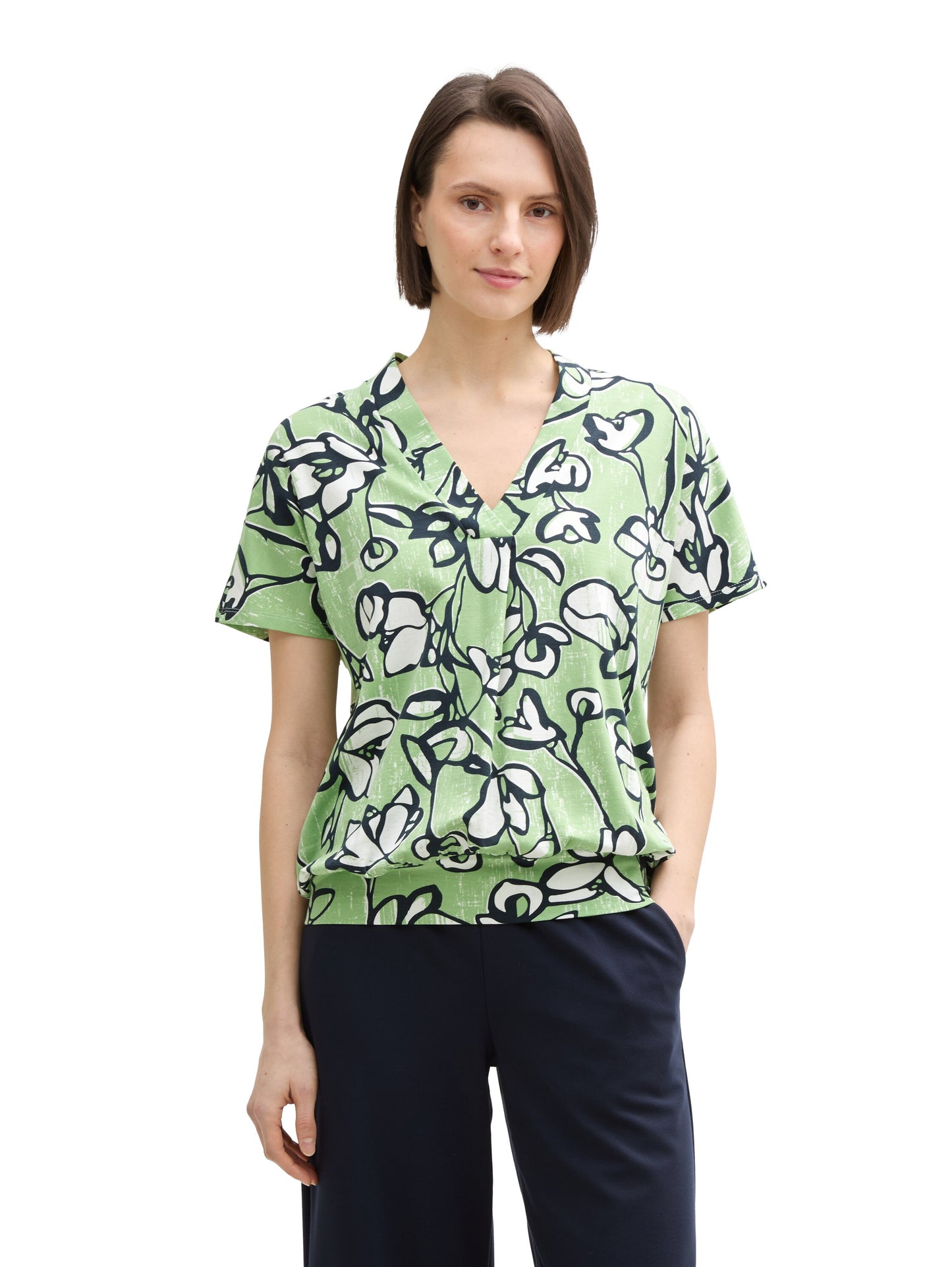 T-shirt v-neck alloverprinted - 1045570