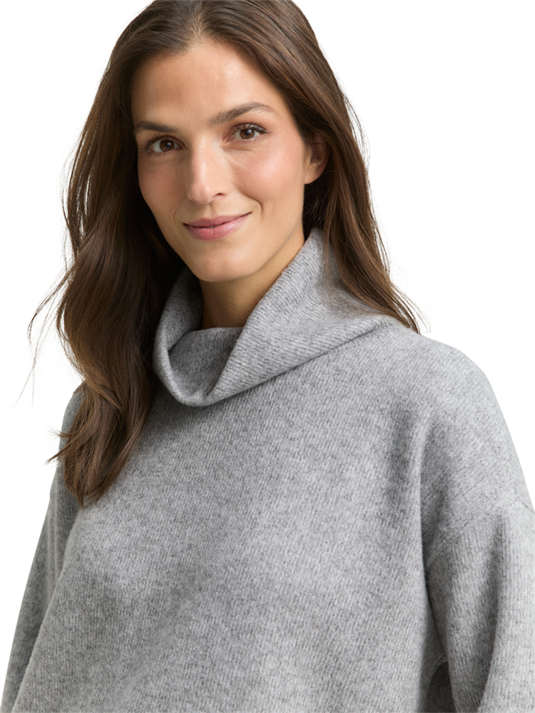 Sweatshirt cosy rib roll neck - 1049012