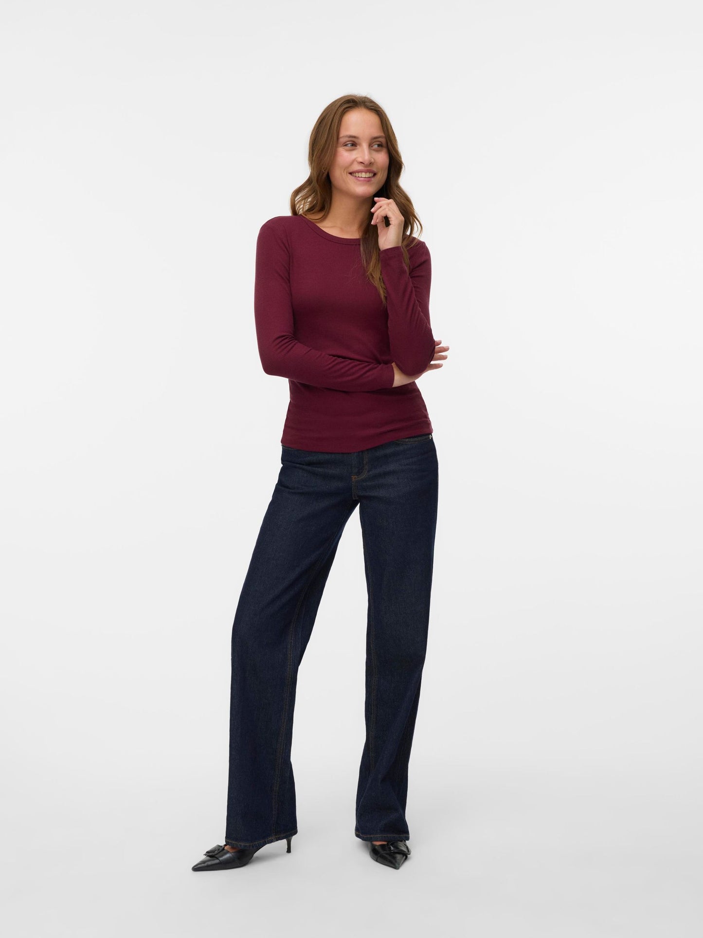 AWIRWINA LS O-NECK TOP NOOS - 10300893
