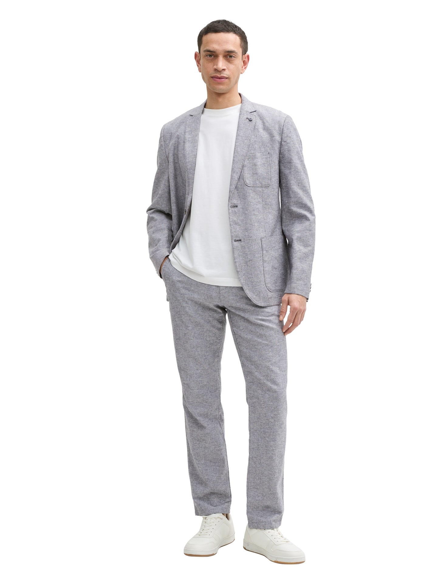 regular linen chino pants - 1044713