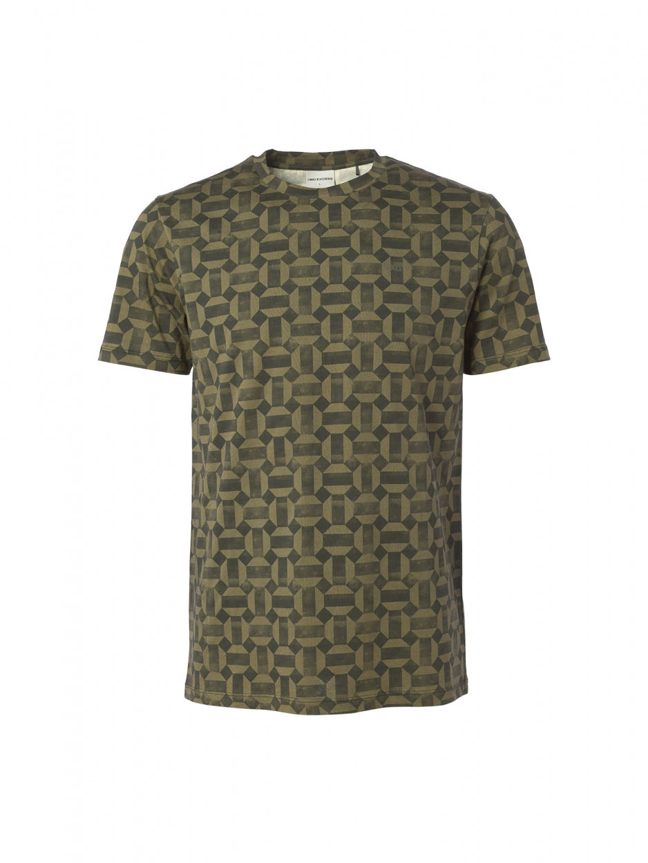 T-Shirt Crewneck Allover Printed - 21360751