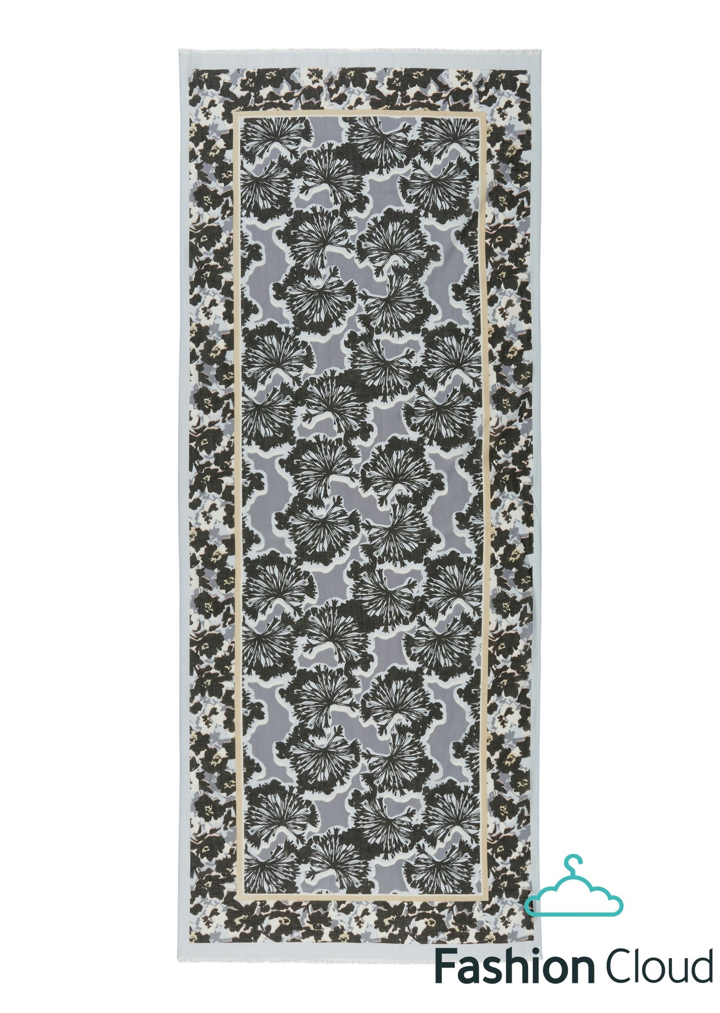 Scarf, woven, cotton-modal, various - 403819502041