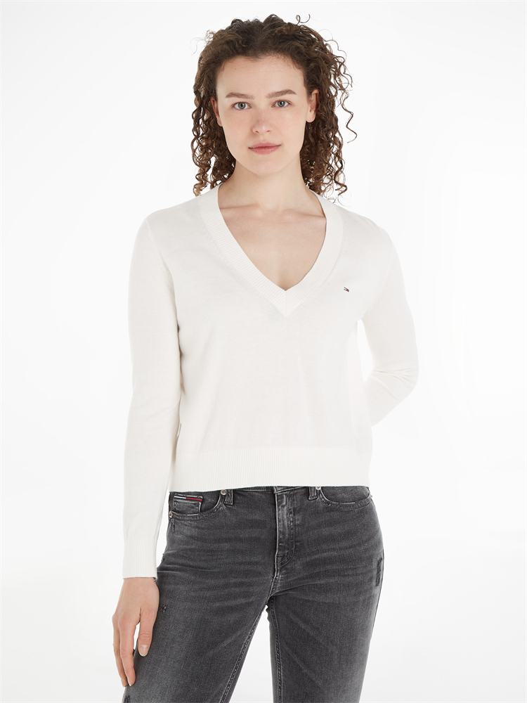 TJW ESSENTIAL VNECK SWEATER - DW0DW16535
