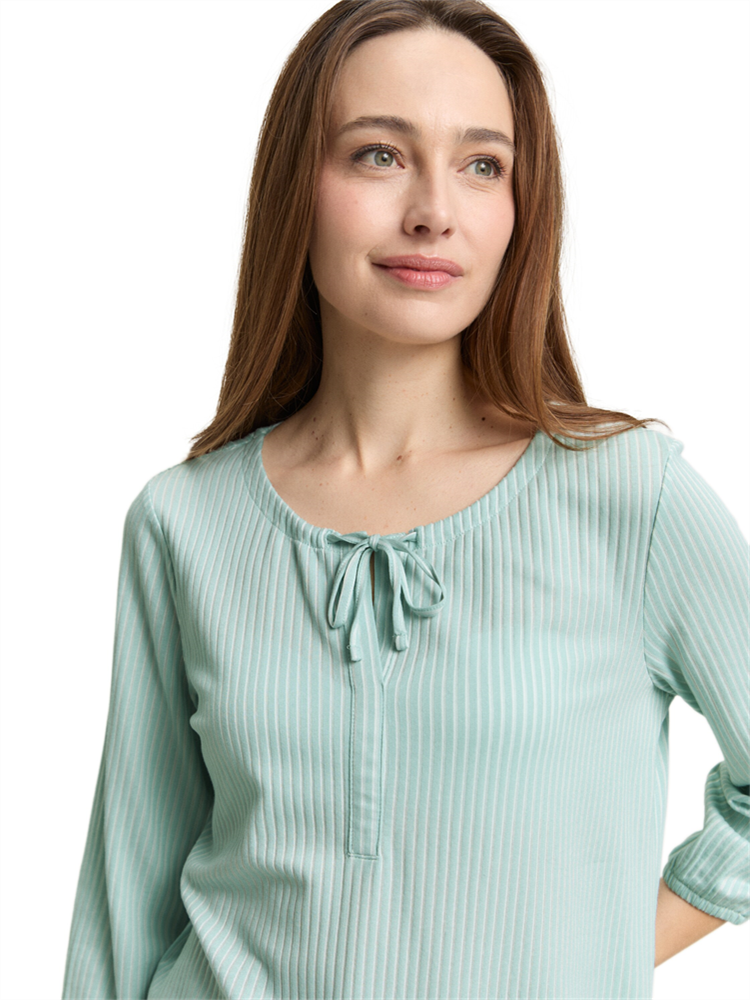T-shirt striped blouse with st - 1050842