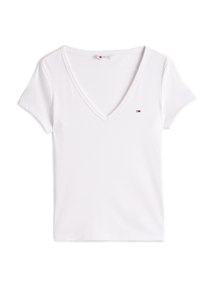 TJW SLIM ESSENTIAL RIB V SS - DW0DW17385