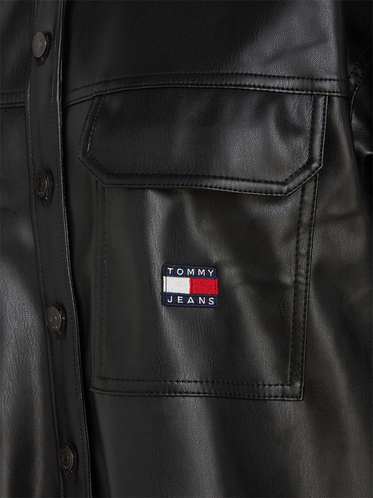 TJW SPR OVS PLEATHER OVERSHIRT - DW0DW16421
