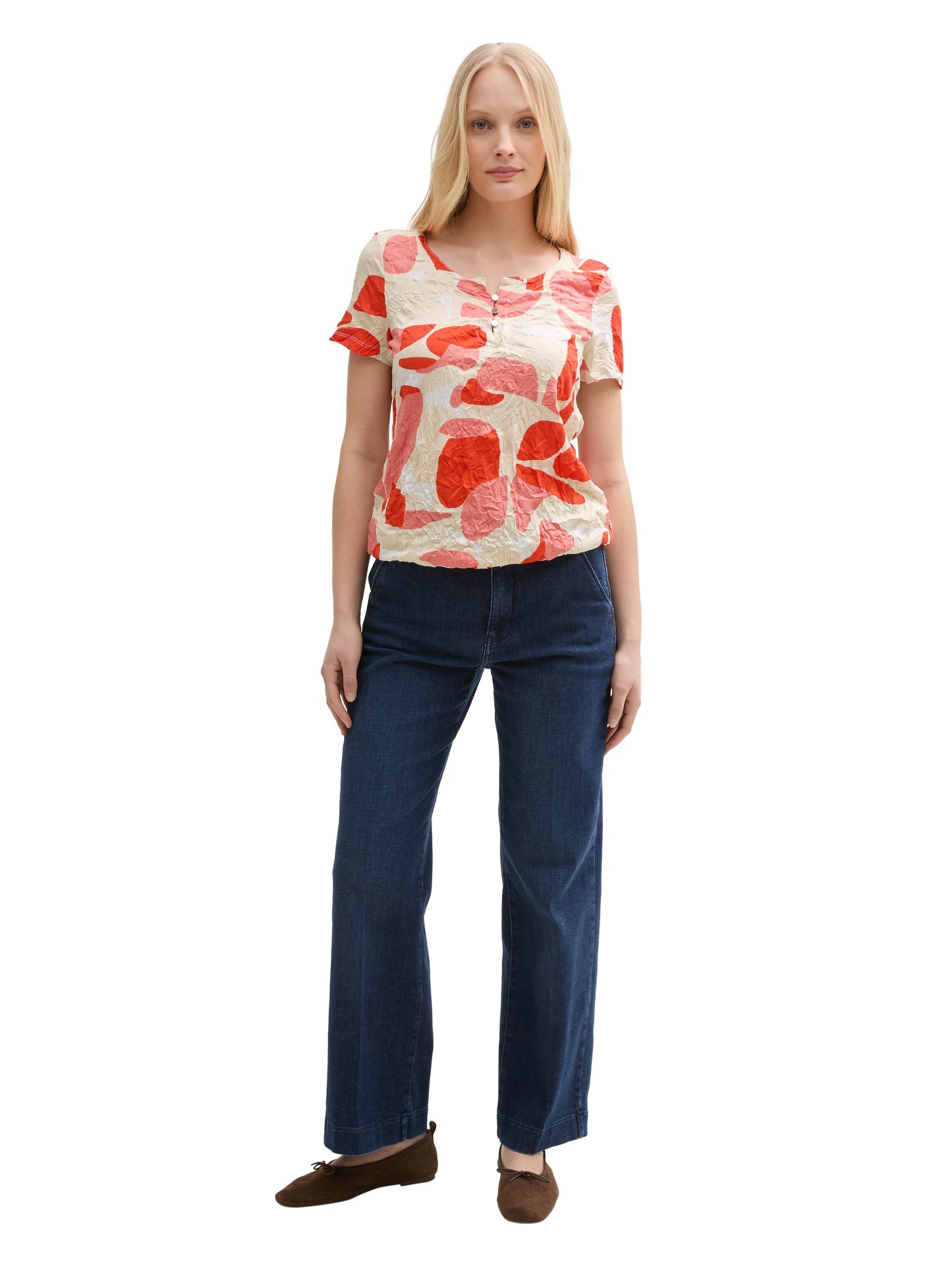 T-shirt crincle alloverprinted - 1046403