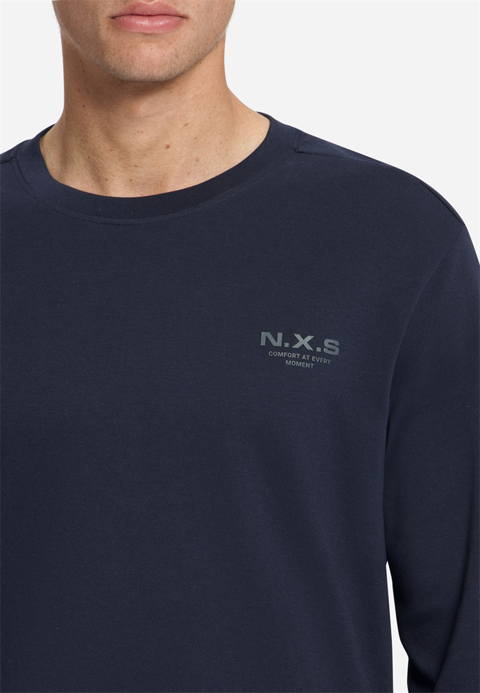 T-Shirt Long Sleeve Crewneck Interl - 33190761