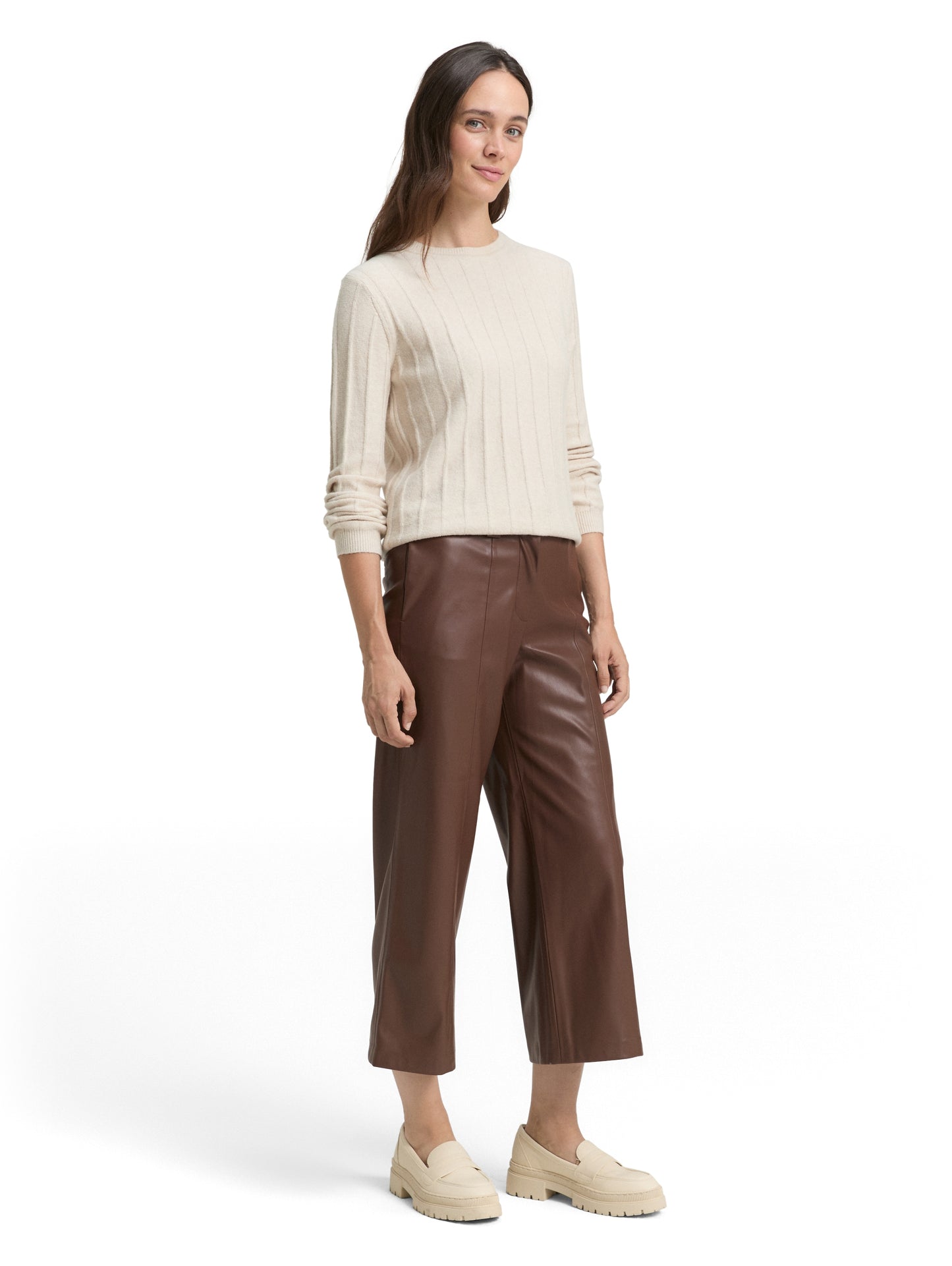 vegan leather culotte - 1048846