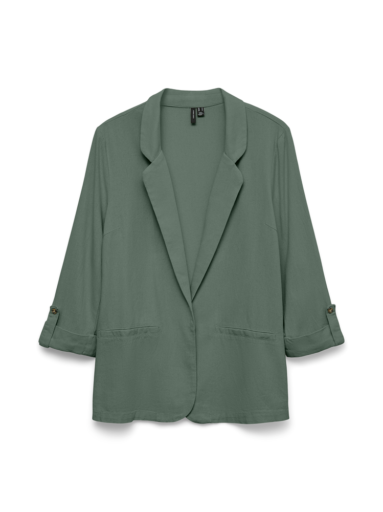 VMJESMILO 3/4 LOOSE BLAZER WVN GA N - 10279700