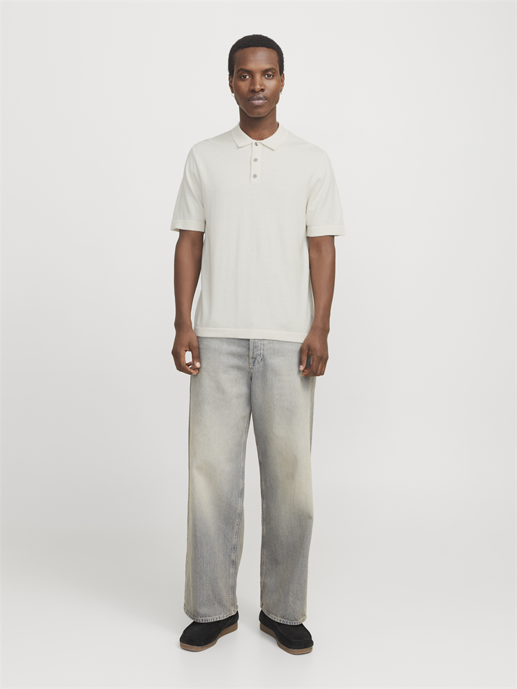 JJEEMIL KNIT RELAXED POLO SS SN - 12268216