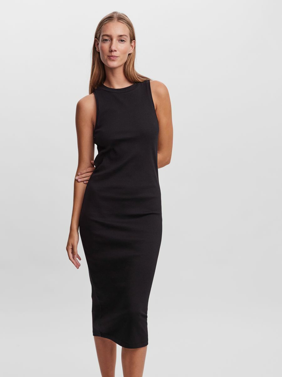 VMLAVENDER SL O-NECK CALF DRESS VMA - 10230437